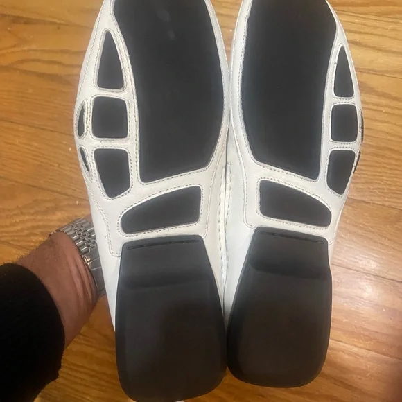 NWB Kenneth Cole ‘Drive Home’ Men's White Loafers Sz 10 - Picture 5 of 10